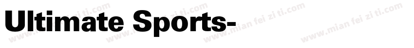 Ultimate Sports字体转换